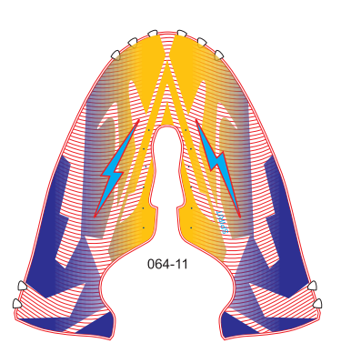 Schuhoberteil aus 3D-Kettenstrick-Jacquard-Polyester-Sport-Mesh-Gewebe