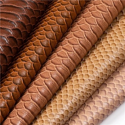 Krokodilmuster geprägtes synthetisches PVC-Leder