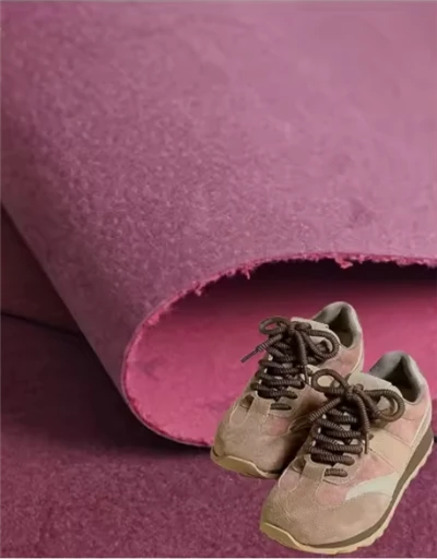 Synthetisches Schweinehaut-Textur-Mikrofaser-Kunstleder für Schuhe aus Vliesstoff