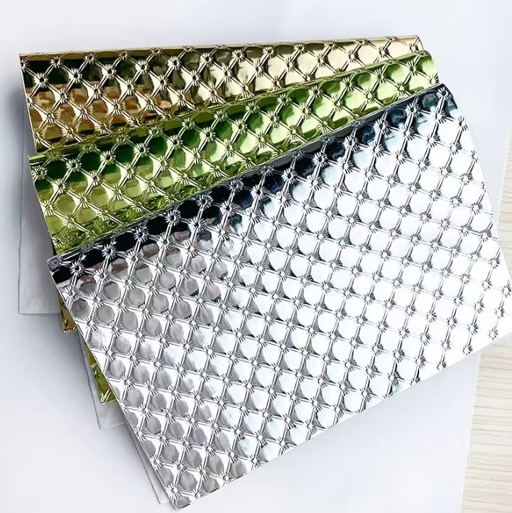 Wholesale New Styles Mirror Sofa Leather Solid Color Pu Synthetic Leather